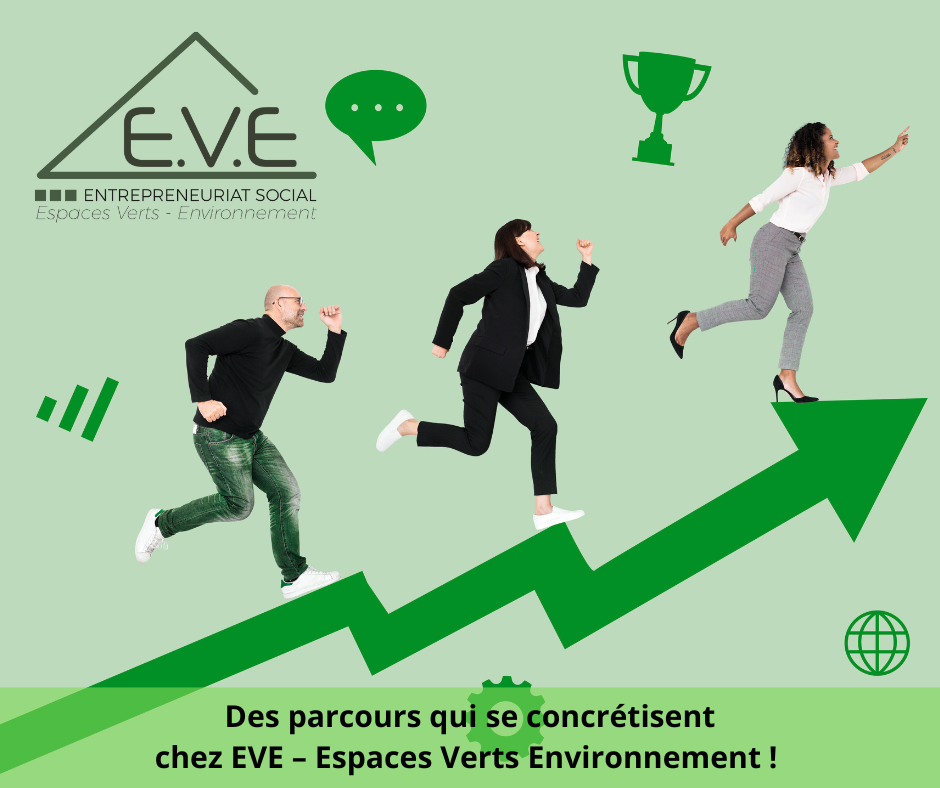 Lire la suite à propos de l’article 🌿 Des parcours qui se concrétisent chez EVE – Espaces Verts Environnement 🚀