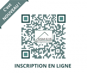 INSCRIPTION EN LIGNE le QR code