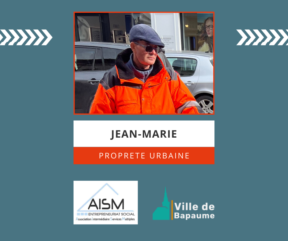 jean-Marie salarié à l'AISM détaché aux services techniques de la ville de Bapaume