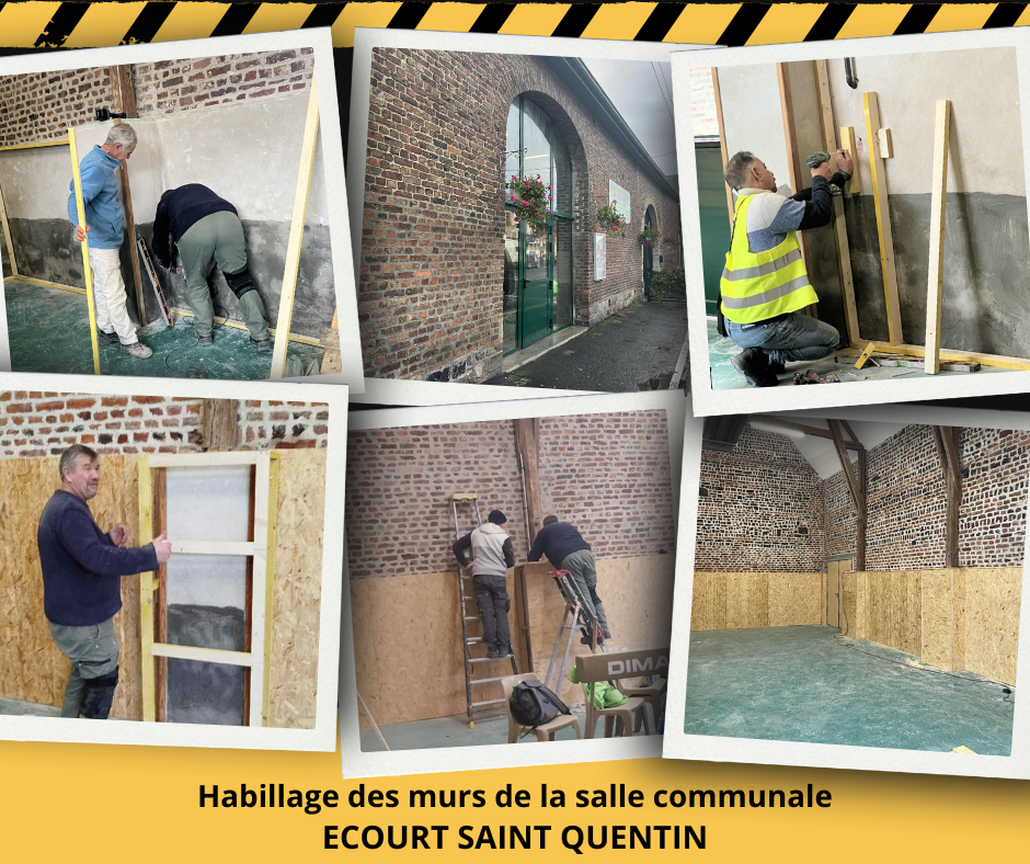 Lire la suite à propos de l’article ✨ Un chantier qui valorise la salle communale d’Écourt-Saint-Quentin !