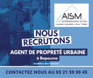 Lire la suite à propos de l’article 𝐑𝐄𝐂𝐑𝐔𝐓𝐄𝐌𝐄𝐍𝐓 – 𝐏𝐑𝐈𝐒𝐄 𝐃𝐄 𝐏𝐎𝐒𝐓𝐄 𝐈𝐌𝐌𝐄́𝐃𝐈𝐀𝐓𝐄 : 𝐋’𝐀𝐈𝐒𝐌 𝐫𝐞𝐜𝐫𝐮𝐭𝐞 𝐮𝐧(𝐞) 𝐀𝐠𝐞𝐧𝐭(𝐞) 𝐝𝐞 𝐩𝐫𝐨𝐩𝐫𝐞𝐭𝐞́ 𝐮𝐫𝐛𝐚𝐢𝐧𝐞 à 𝐁𝐚𝐩𝐚𝐮𝐦𝐞 (𝟔𝟐)
